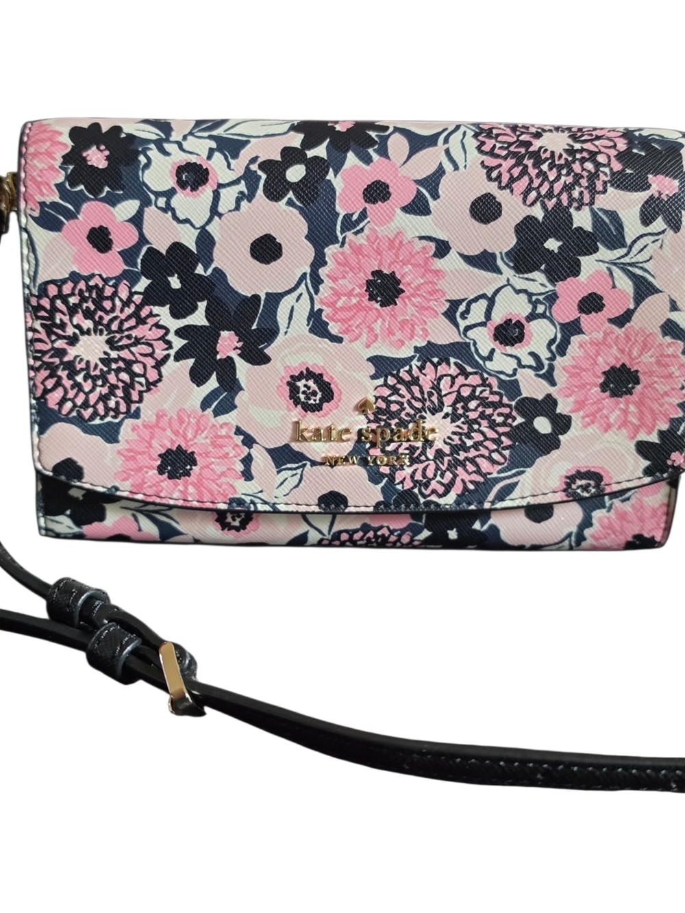 Gorgeous Like New Carson DAHLIA kate spade Pink Floral  Crossbody Bag Purse